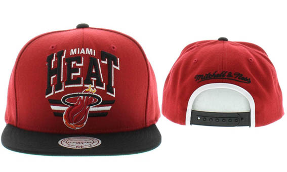 NBA Maimi Heat M&N Snapback Hat NU12